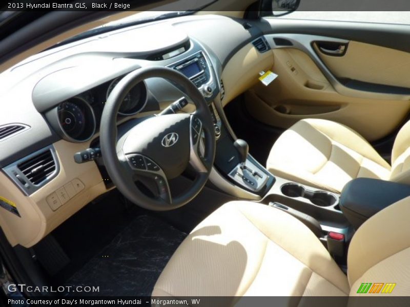 Black / Beige 2013 Hyundai Elantra GLS