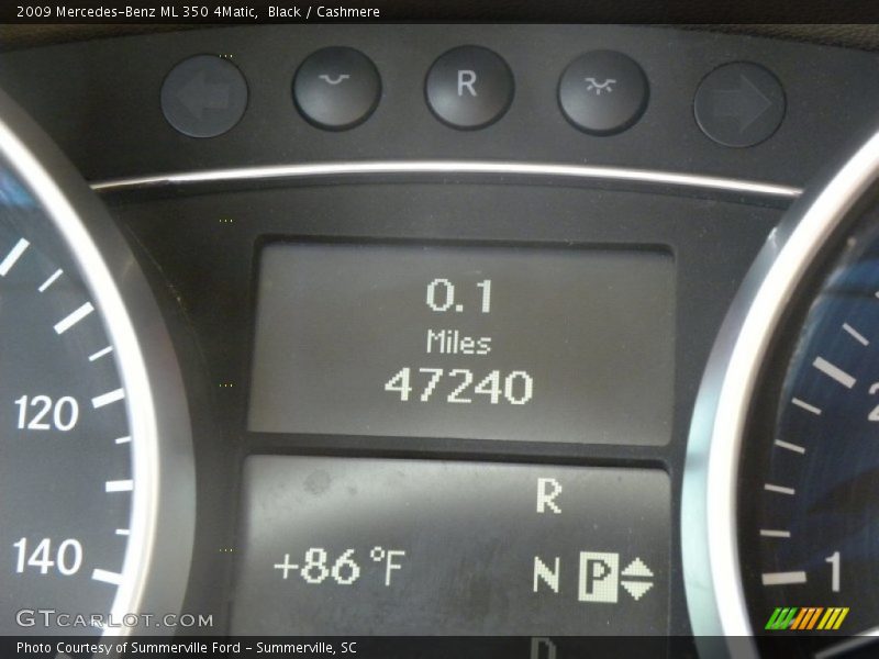 Black / Cashmere 2009 Mercedes-Benz ML 350 4Matic