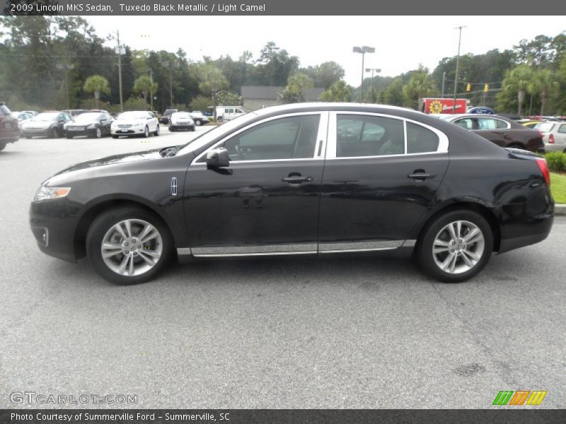 Tuxedo Black Metallic / Light Camel 2009 Lincoln MKS Sedan