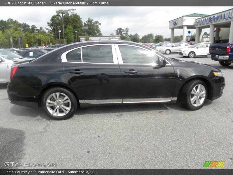 Tuxedo Black Metallic / Light Camel 2009 Lincoln MKS Sedan