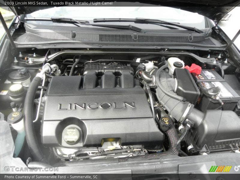 Tuxedo Black Metallic / Light Camel 2009 Lincoln MKS Sedan