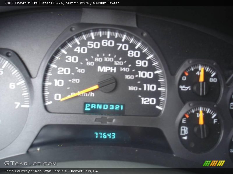 Summit White / Medium Pewter 2003 Chevrolet TrailBlazer LT 4x4