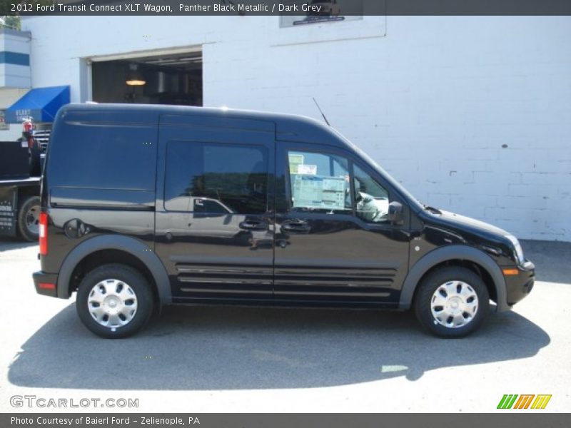 Panther Black Metallic / Dark Grey 2012 Ford Transit Connect XLT Wagon