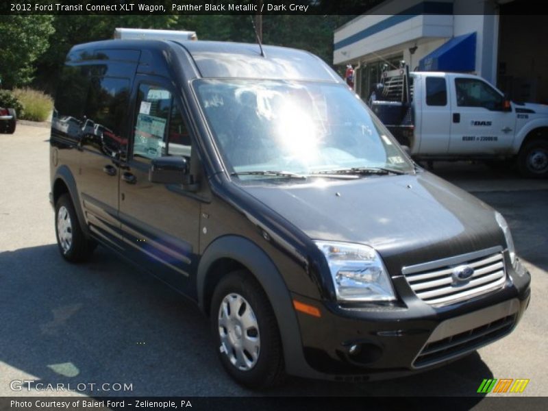 Panther Black Metallic / Dark Grey 2012 Ford Transit Connect XLT Wagon