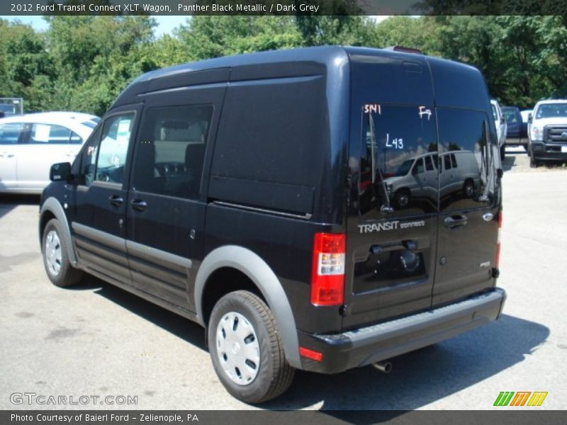 Panther Black Metallic / Dark Grey 2012 Ford Transit Connect XLT Wagon