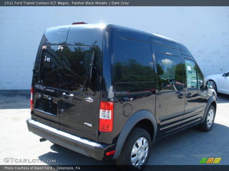 Panther Black Metallic / Dark Grey 2012 Ford Transit Connect XLT Wagon