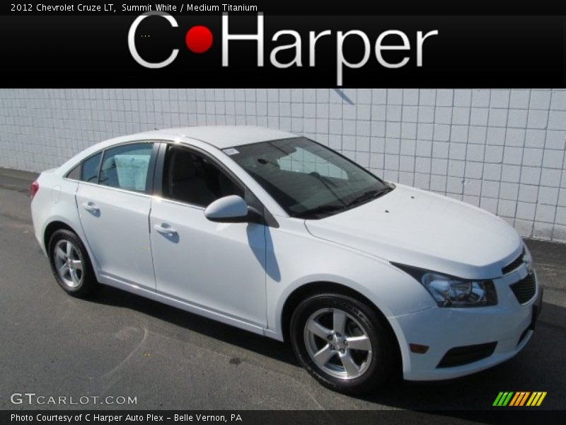 Summit White / Medium Titanium 2012 Chevrolet Cruze LT