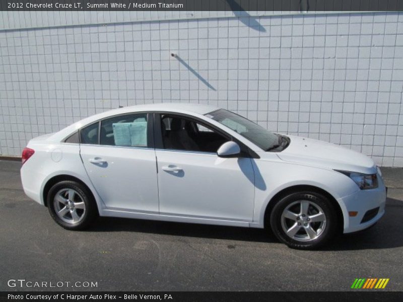 Summit White / Medium Titanium 2012 Chevrolet Cruze LT