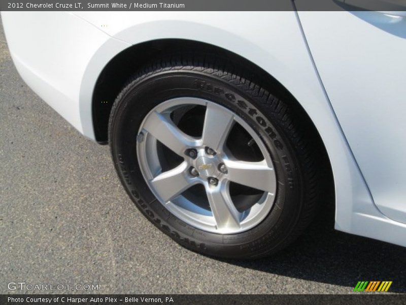 Summit White / Medium Titanium 2012 Chevrolet Cruze LT