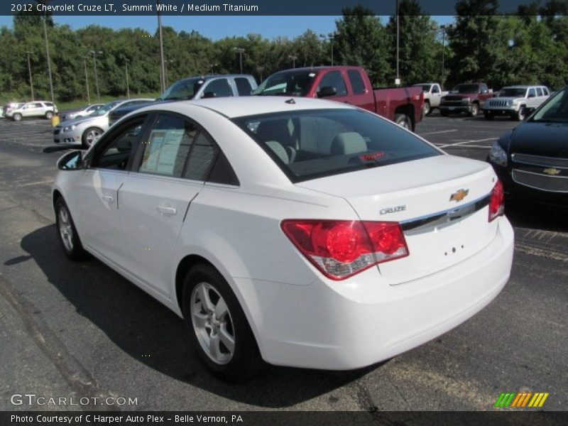 Summit White / Medium Titanium 2012 Chevrolet Cruze LT