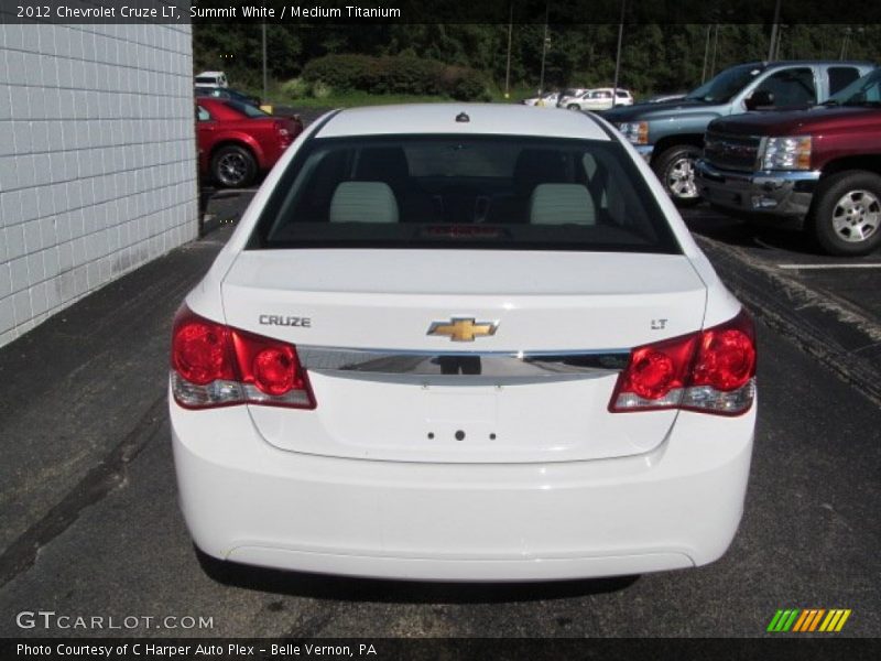 Summit White / Medium Titanium 2012 Chevrolet Cruze LT