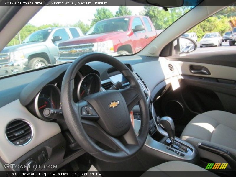 Summit White / Medium Titanium 2012 Chevrolet Cruze LT