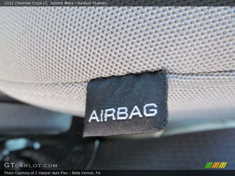 Summit White / Medium Titanium 2012 Chevrolet Cruze LT