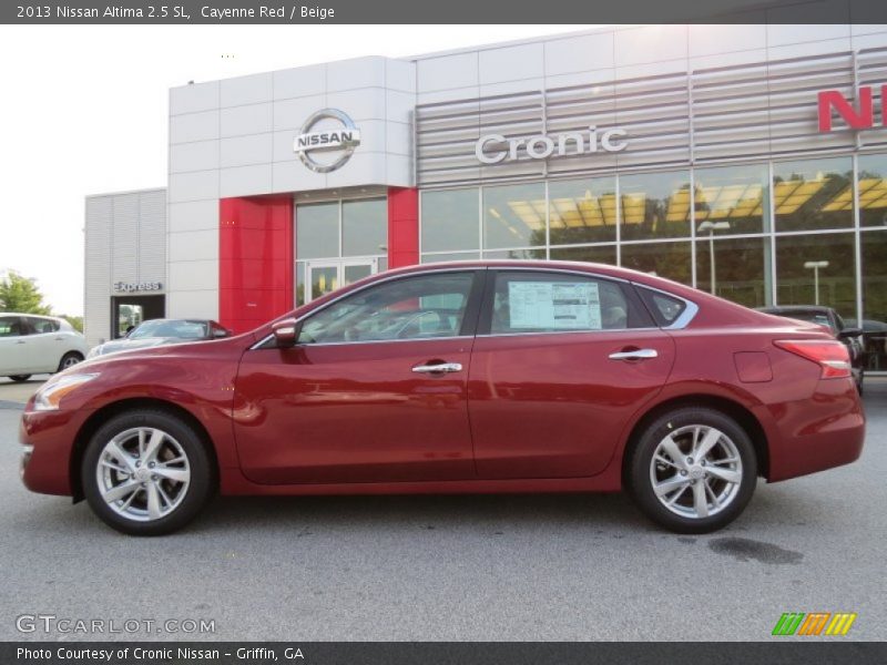 Cayenne Red / Beige 2013 Nissan Altima 2.5 SL