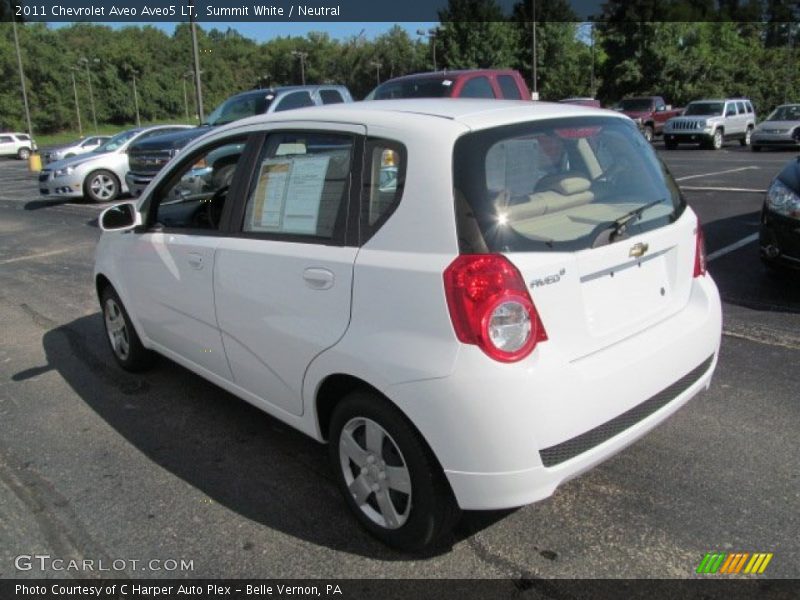 Summit White / Neutral 2011 Chevrolet Aveo Aveo5 LT