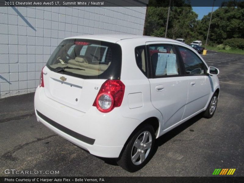 Summit White / Neutral 2011 Chevrolet Aveo Aveo5 LT
