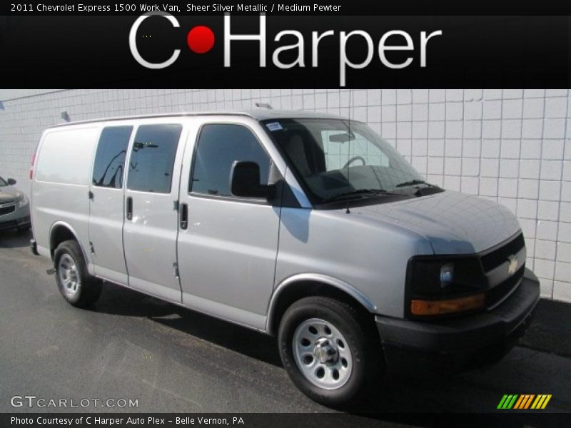 Sheer Silver Metallic / Medium Pewter 2011 Chevrolet Express 1500 Work Van