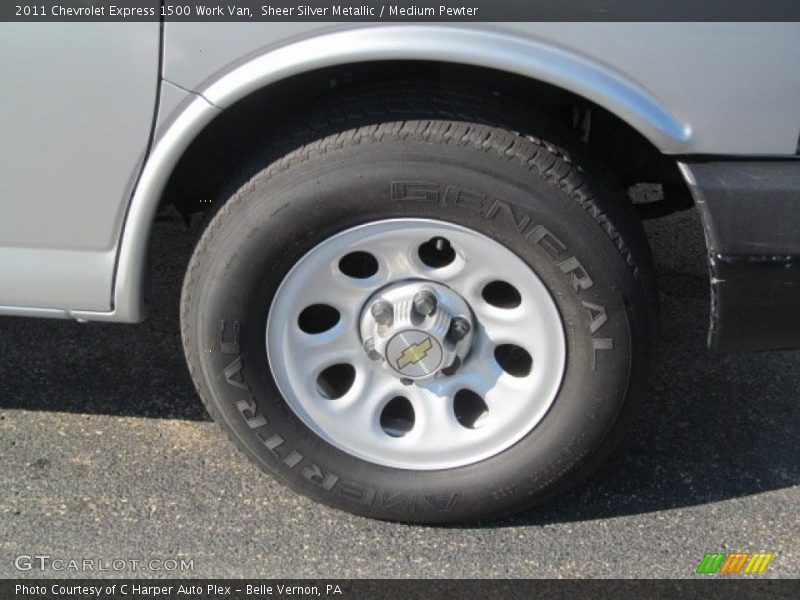 Sheer Silver Metallic / Medium Pewter 2011 Chevrolet Express 1500 Work Van