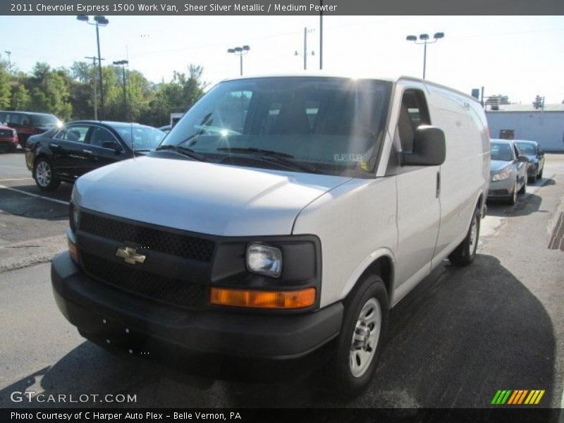 Sheer Silver Metallic / Medium Pewter 2011 Chevrolet Express 1500 Work Van