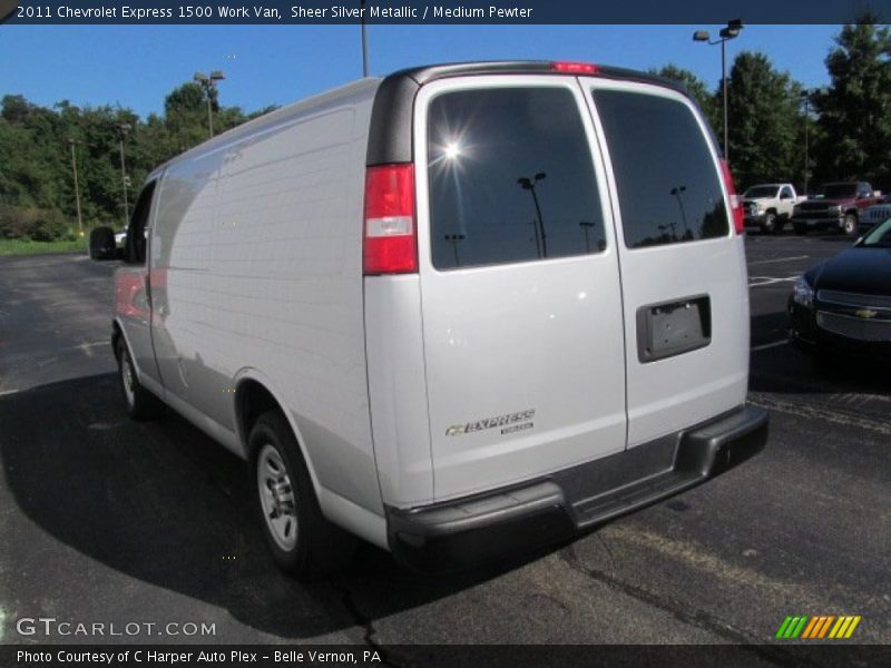 Sheer Silver Metallic / Medium Pewter 2011 Chevrolet Express 1500 Work Van