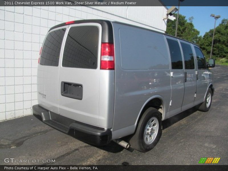 Sheer Silver Metallic / Medium Pewter 2011 Chevrolet Express 1500 Work Van