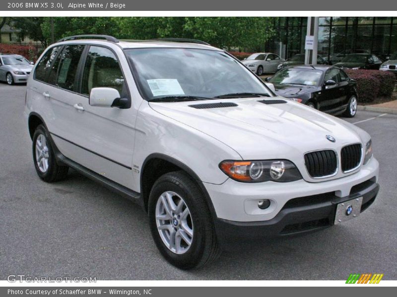 Alpine White / Beige 2006 BMW X5 3.0i