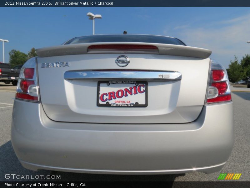 Brilliant Silver Metallic / Charcoal 2012 Nissan Sentra 2.0 S