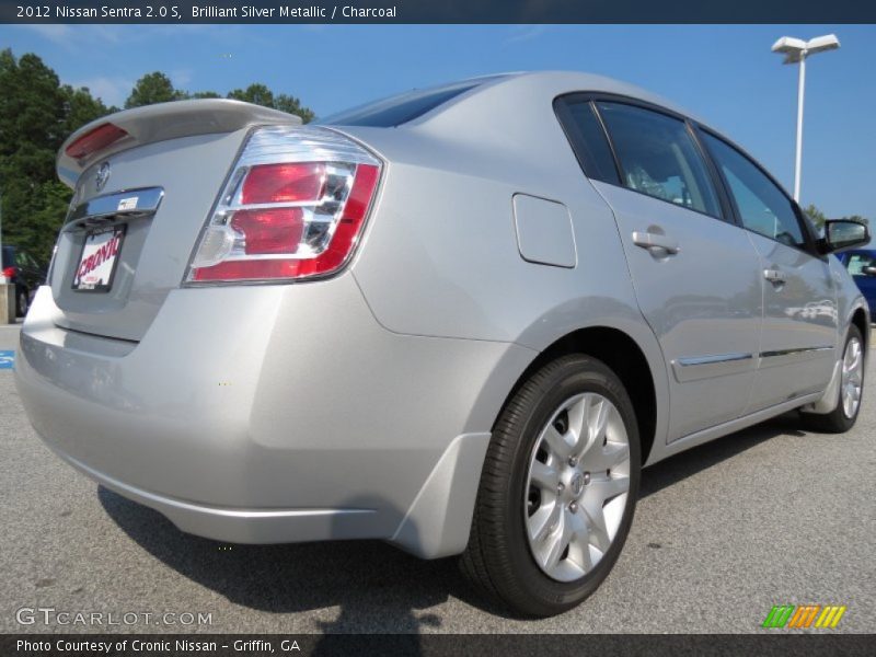 Brilliant Silver Metallic / Charcoal 2012 Nissan Sentra 2.0 S