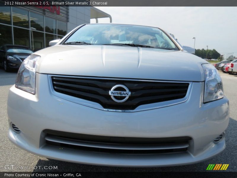 Brilliant Silver Metallic / Charcoal 2012 Nissan Sentra 2.0 S