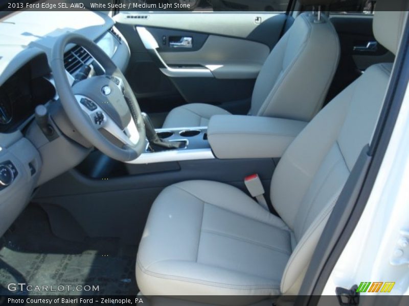 White Suede / Medium Light Stone 2013 Ford Edge SEL AWD