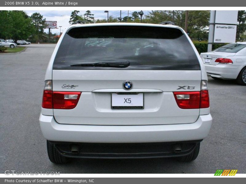 Alpine White / Beige 2006 BMW X5 3.0i