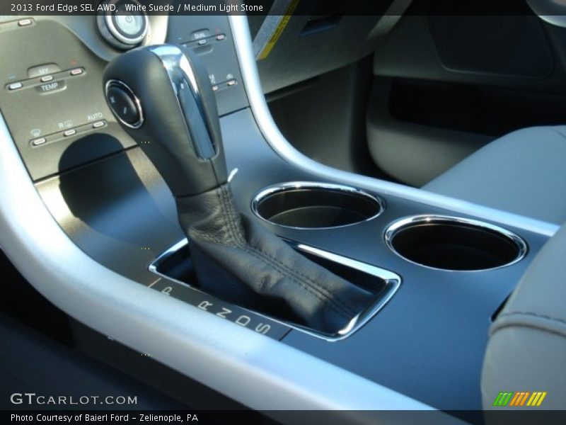 White Suede / Medium Light Stone 2013 Ford Edge SEL AWD