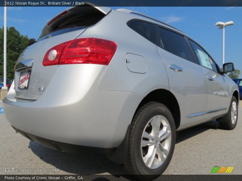 Brilliant Silver / Black 2012 Nissan Rogue SV