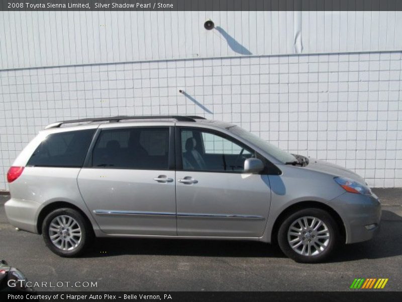Silver Shadow Pearl / Stone 2008 Toyota Sienna Limited