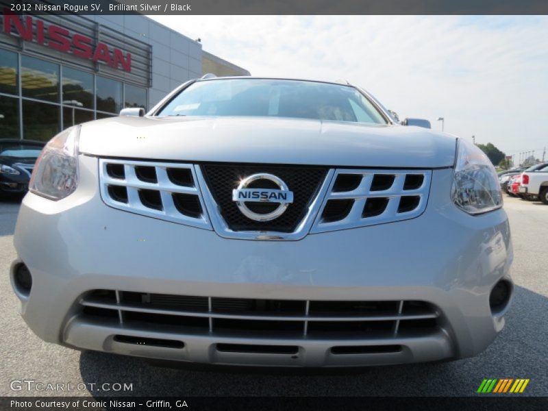 Brilliant Silver / Black 2012 Nissan Rogue SV