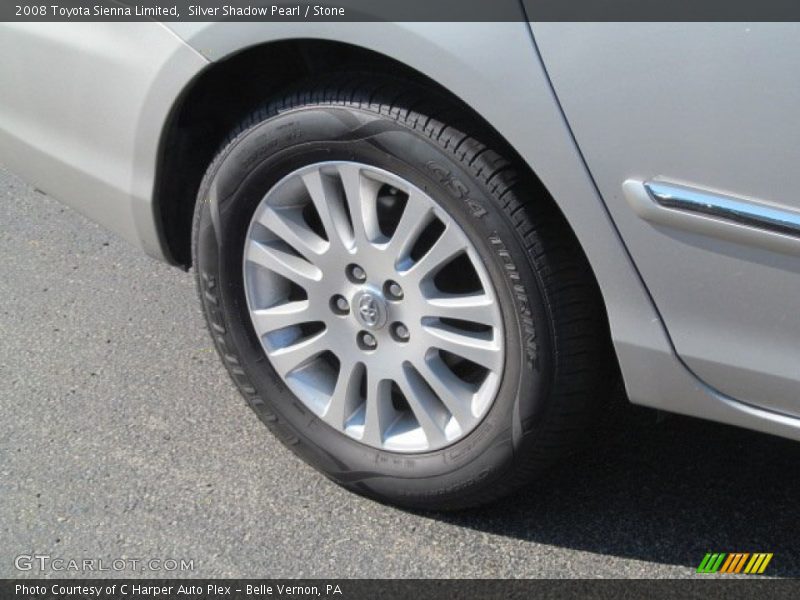 Silver Shadow Pearl / Stone 2008 Toyota Sienna Limited