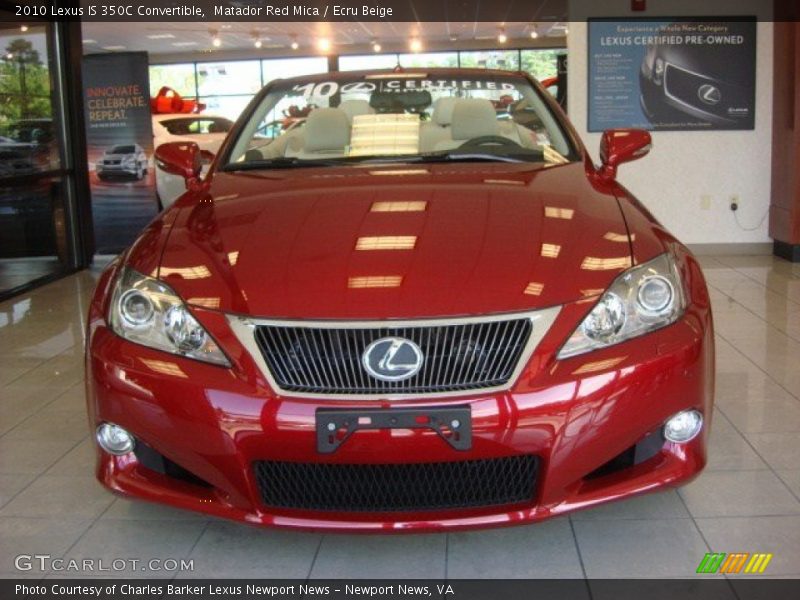 Matador Red Mica / Ecru Beige 2010 Lexus IS 350C Convertible