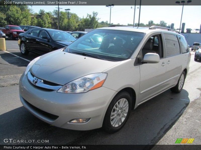 Silver Shadow Pearl / Stone 2008 Toyota Sienna Limited