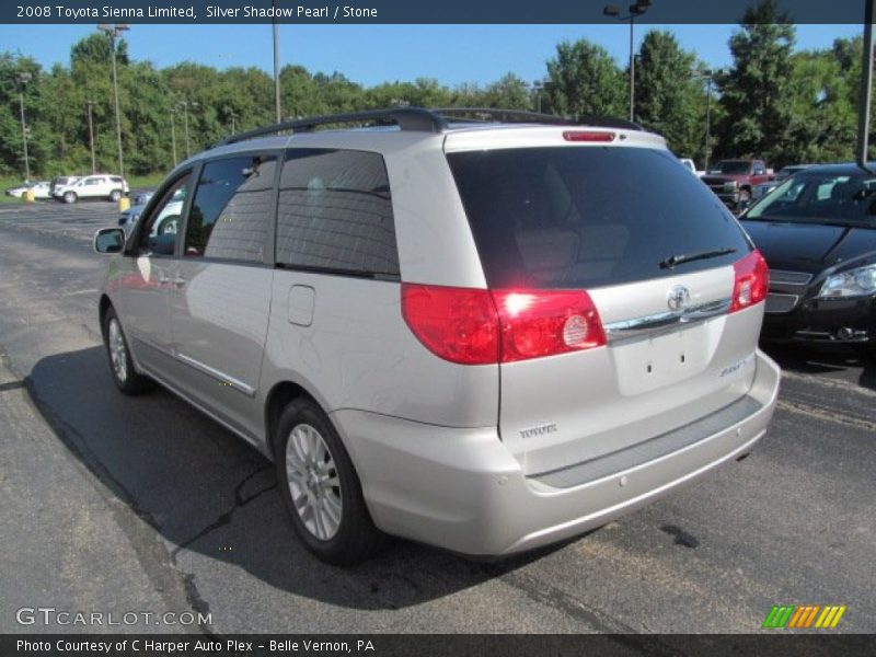 Silver Shadow Pearl / Stone 2008 Toyota Sienna Limited