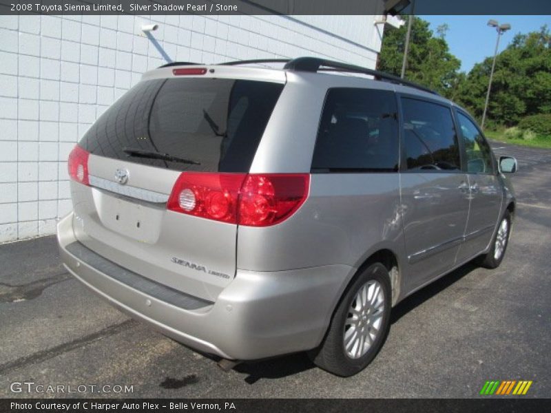 Silver Shadow Pearl / Stone 2008 Toyota Sienna Limited