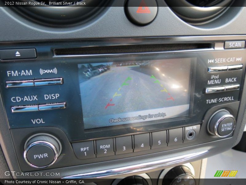 Brilliant Silver / Black 2012 Nissan Rogue SV