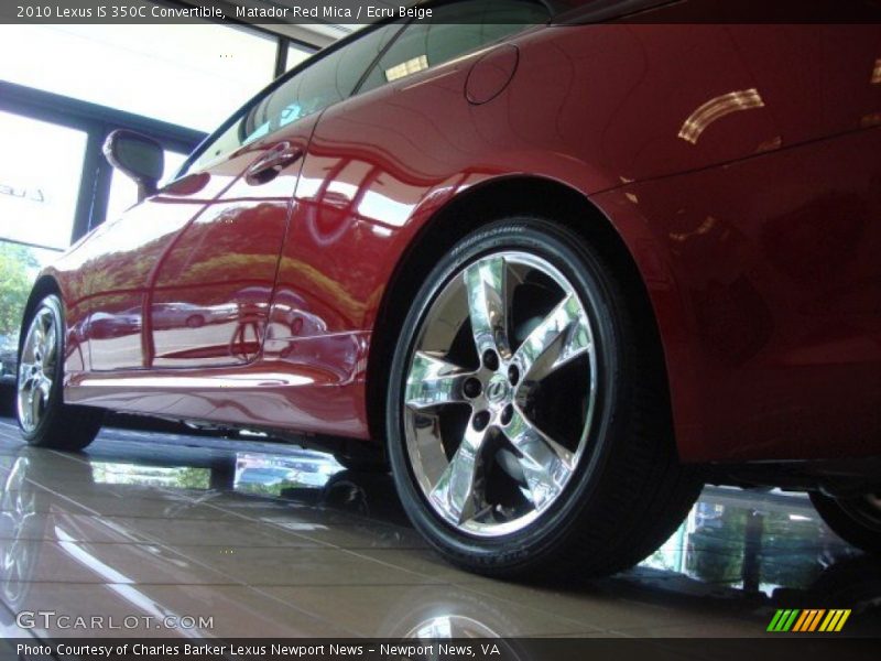 Matador Red Mica / Ecru Beige 2010 Lexus IS 350C Convertible