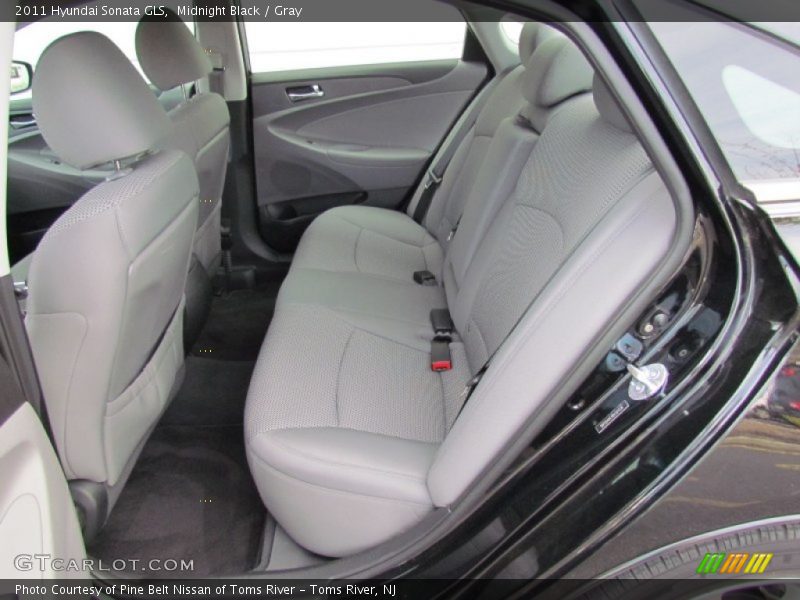 Midnight Black / Gray 2011 Hyundai Sonata GLS