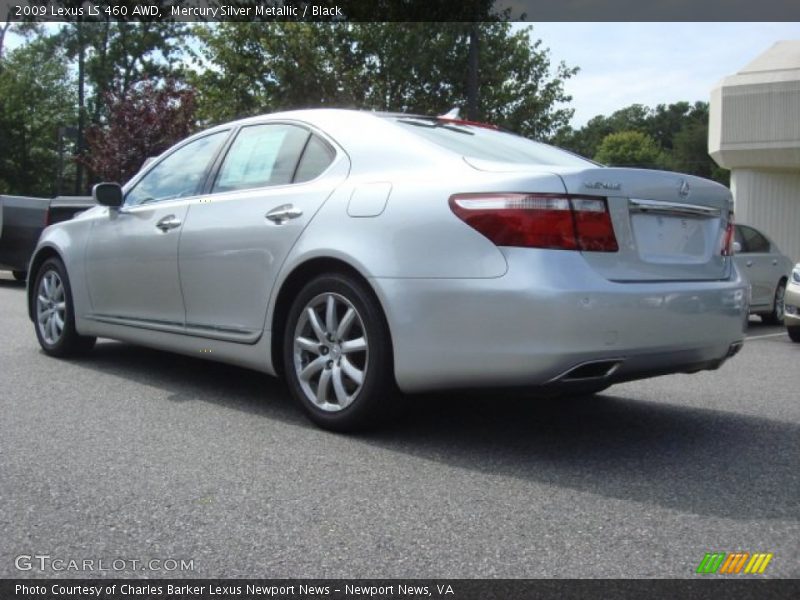 Mercury Silver Metallic / Black 2009 Lexus LS 460 AWD