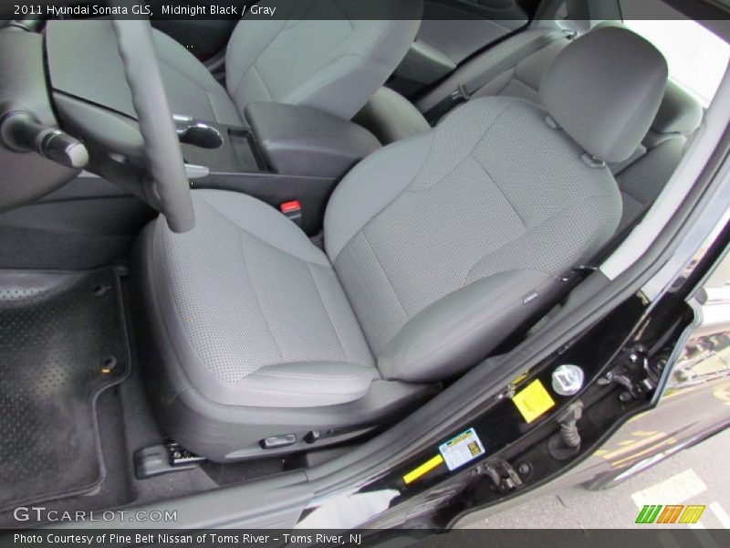 Midnight Black / Gray 2011 Hyundai Sonata GLS
