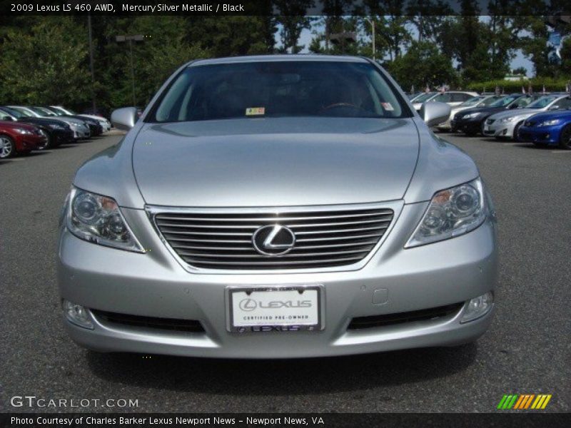 Mercury Silver Metallic / Black 2009 Lexus LS 460 AWD
