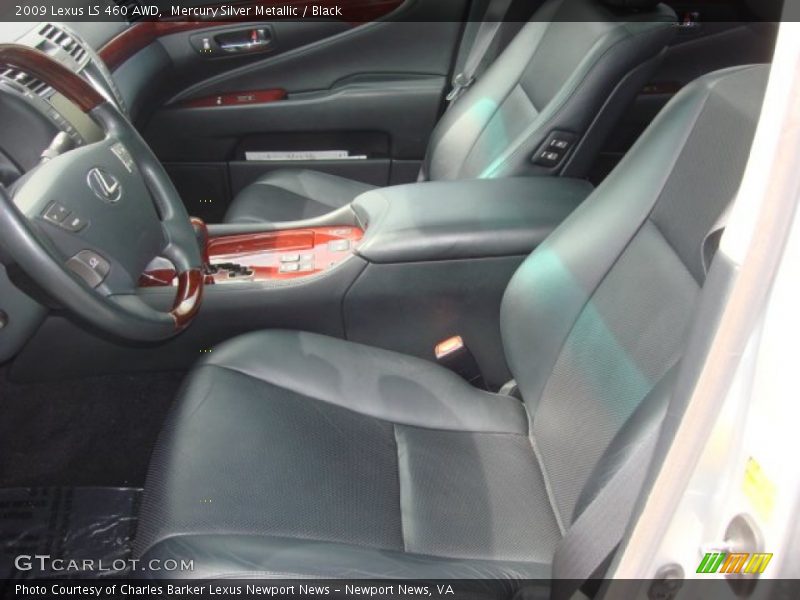 Mercury Silver Metallic / Black 2009 Lexus LS 460 AWD