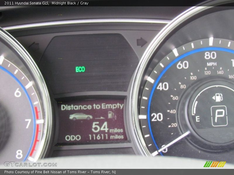Midnight Black / Gray 2011 Hyundai Sonata GLS