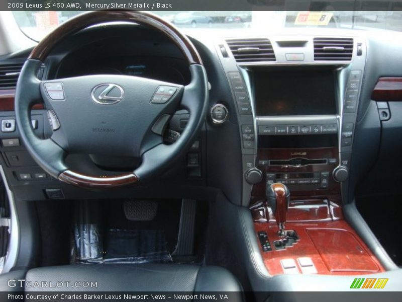 Mercury Silver Metallic / Black 2009 Lexus LS 460 AWD