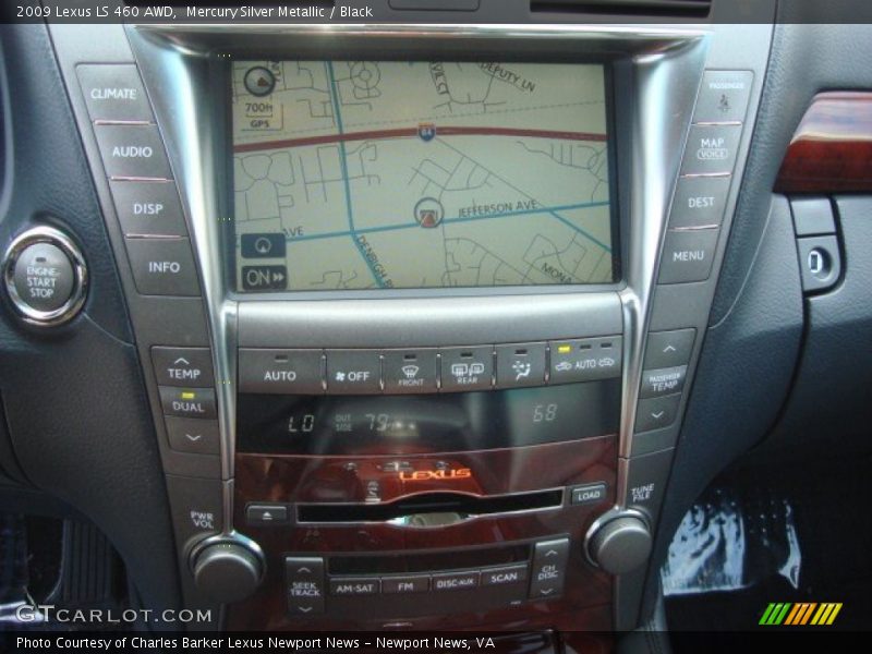 Mercury Silver Metallic / Black 2009 Lexus LS 460 AWD